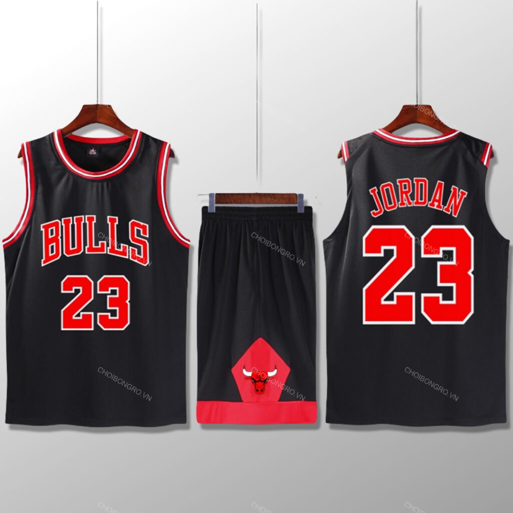 Bộ quần áo bóng rổ Jordan - Đen