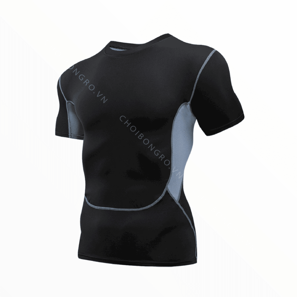 Áo Pro Combat cộc tay #1033 - Đen