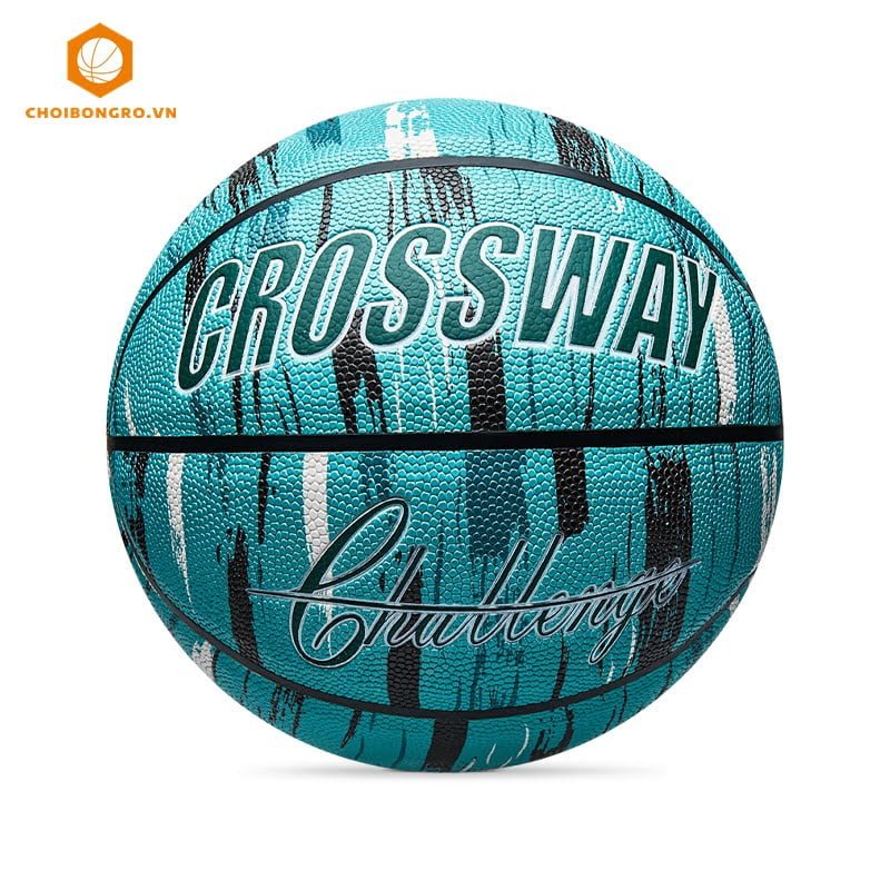 Bóng rổ da Crossway Challenge chính hãng #3049 - Xanh