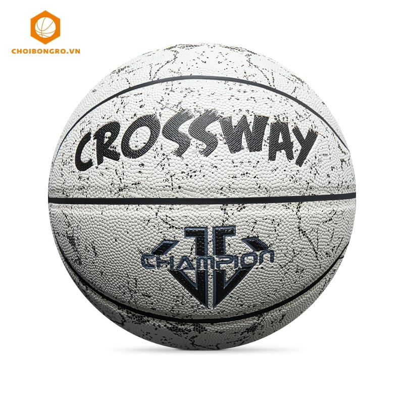Bóng rổ da Crossway Champion chính hãng #3051- Trắng