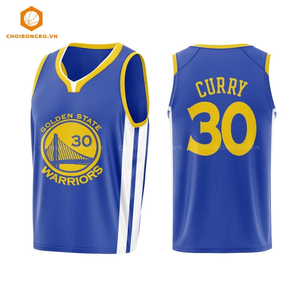 Áo bóng rổ Golden State Warriors - Stephen Curry Xanh