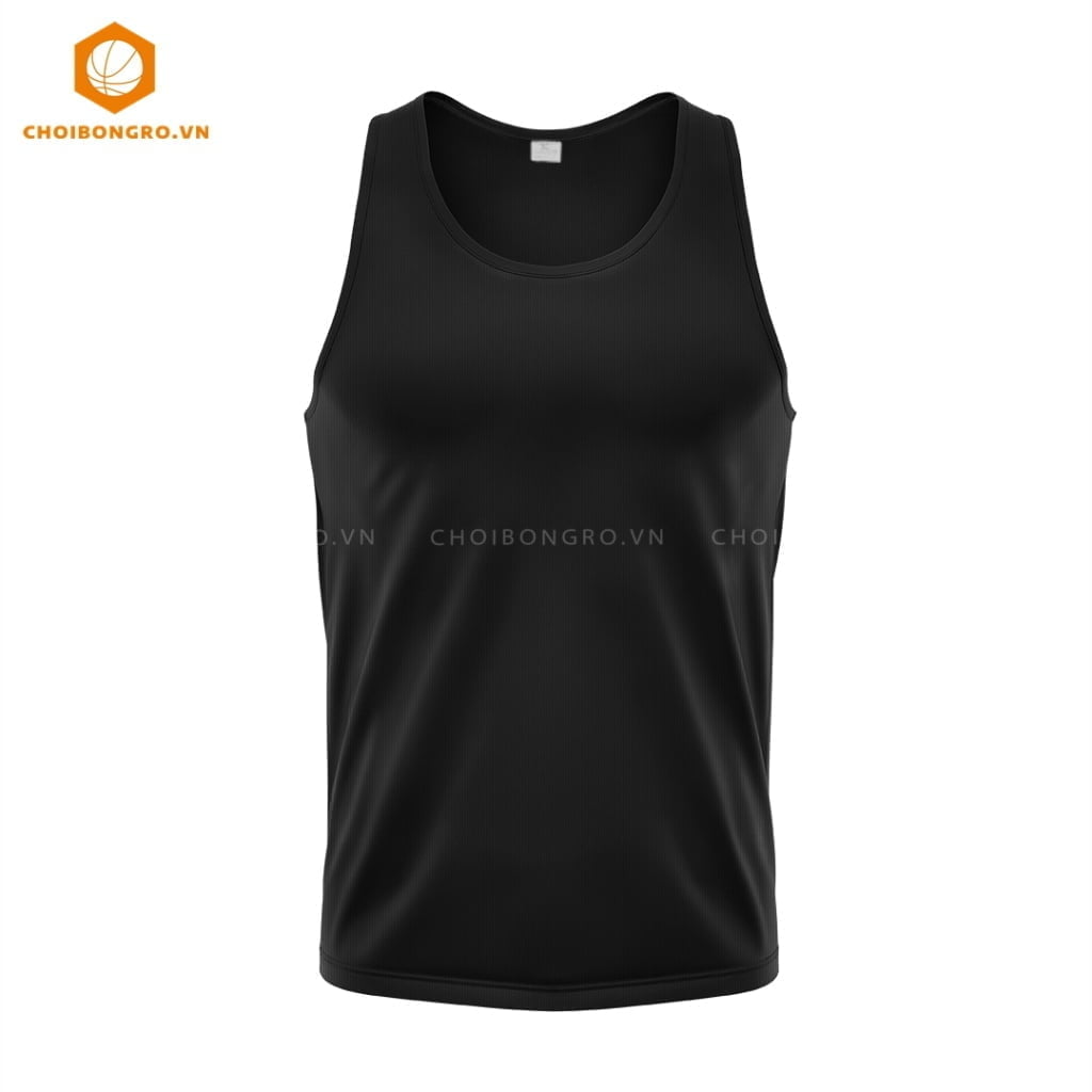 Áo bóng rổ Tank Top #800 - Đen trơn