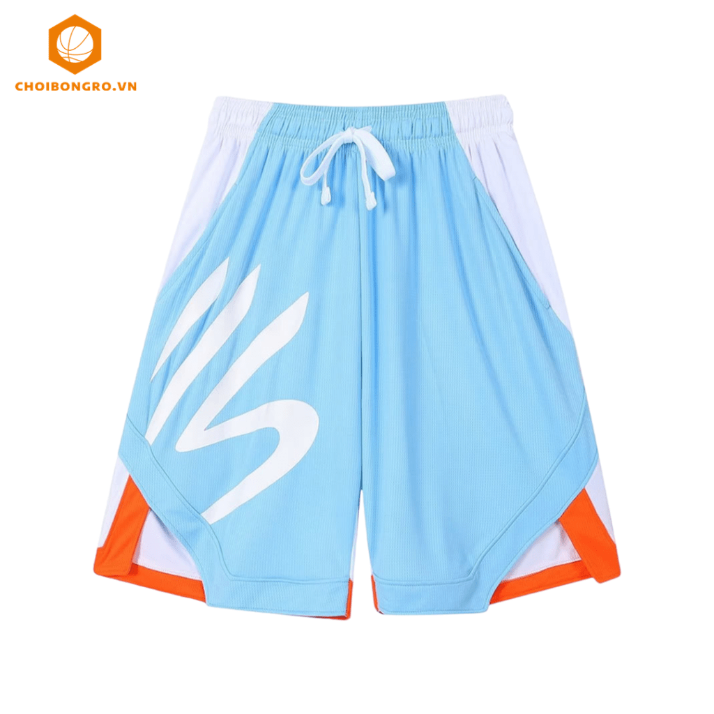 Quần bóng rổ Curry Splash - Xanh Sky
