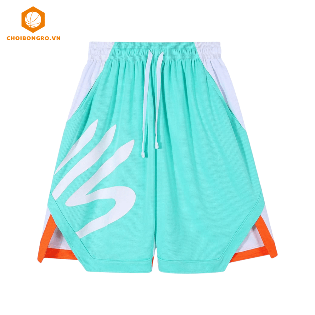 Quần bóng rổ Curry Splash - Xanh ngọc