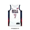 Áo bóng rổ Swingman USA Olympic 2024 -
  Durant 7 - Trắng