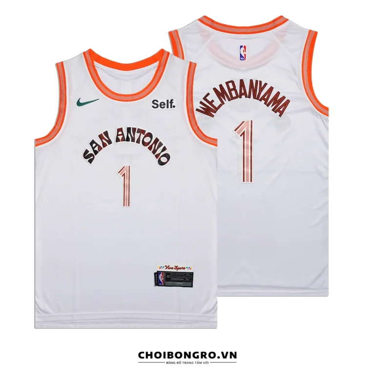 Áo bóng rổ Swingman Victor Wembanyama San Antonio Spurs City Edition 2023/24 Replica