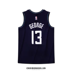 Áo bóng rổ Nike Swingman Paul George Clippers số 13 mặt sau, phiên bản City Edition, màu tím than, với chữ và số thêu sắc nét