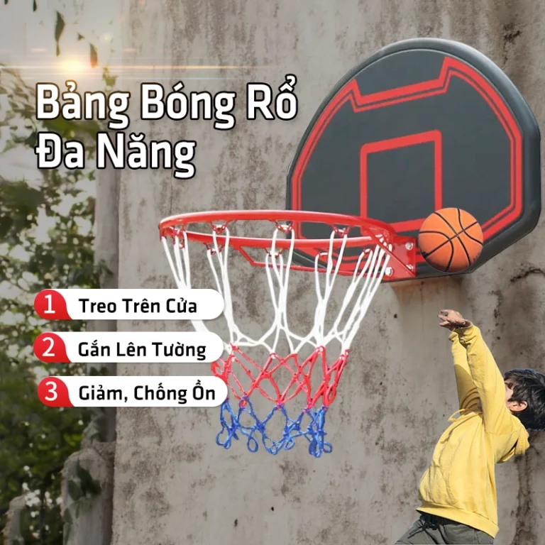 Bảng Bóng Rổ Treo Cửa / Gắn Tường