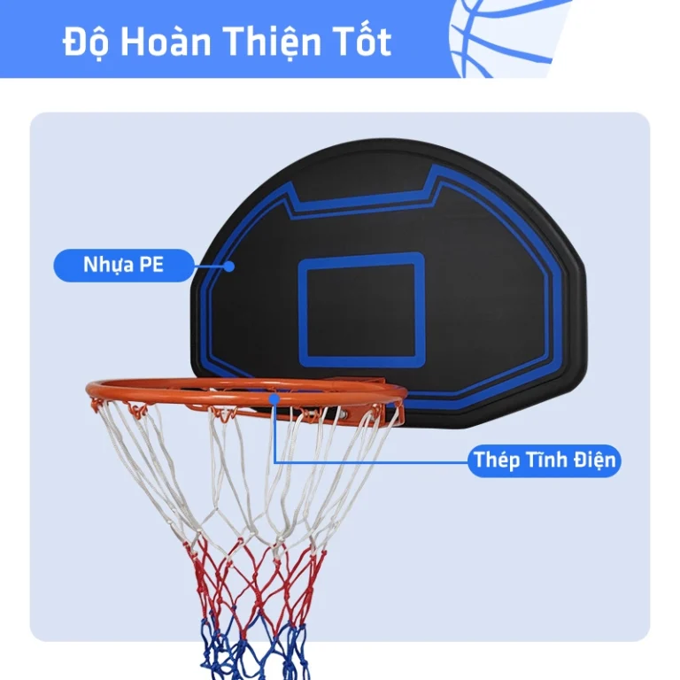 Bảng Bóng Rổ Treo Cửa / Gắn Tường - Hình ảnh 4