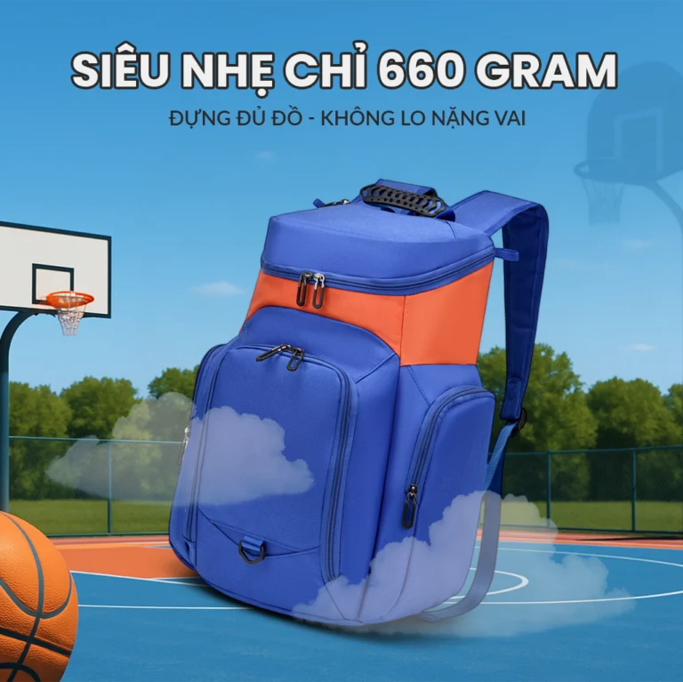 Balo Bóng Rổ 'Ball-Pack' Đa Năng – Dung Tích Lớn, Ngăn Đựng Bóng Riêng, Chống Mài Mòn - Ảnh 5