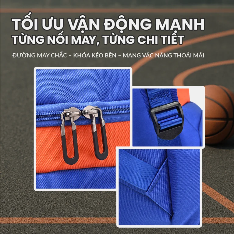 Balo Bóng Rổ 'Ball-Pack' Đa Năng – Dung Tích Lớn, Ngăn Đựng Bóng Riêng, Chống Mài Mòn - Ảnh 4