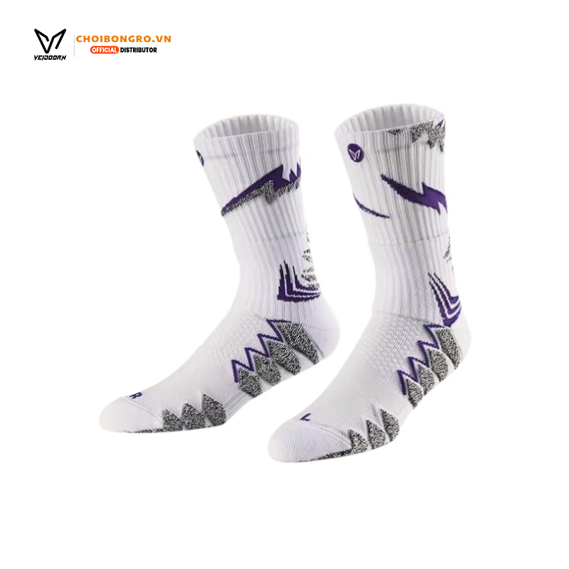 Tất Veidoorn 'Wild Shark' - Trắng Tím