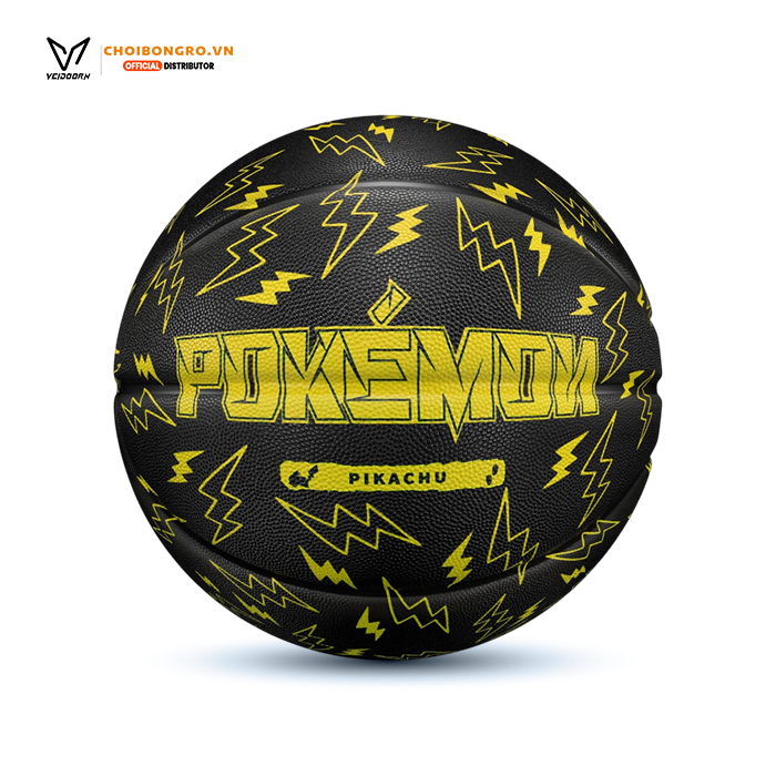 Quả bóng rổ cao su foam Veidoorn x Pokemon 'Lightning' - Đen