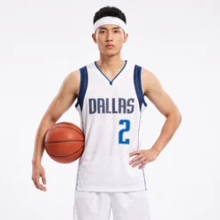 Áo Jersey Dallas / Irving #2 Trắng - Heat Press / Decal Nhiệt