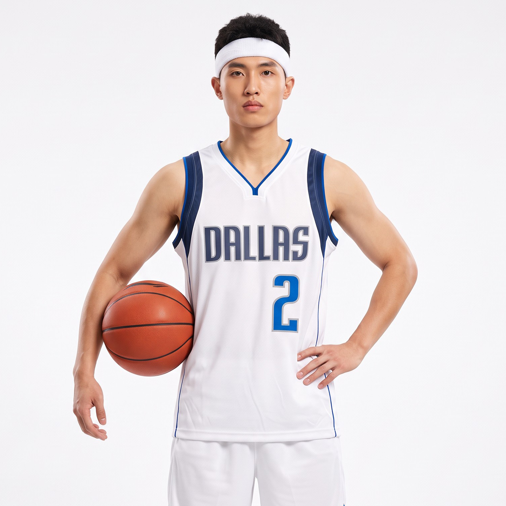 Áo Jersey Dallas / Irving #2 Trắng - Heat Press / Decal Nhiệt - Ảnh 1