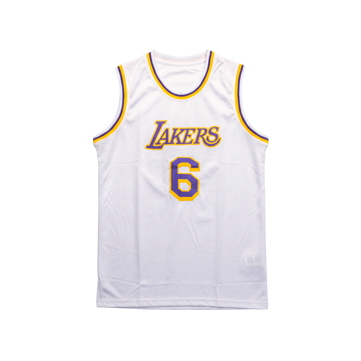 Áo Jersey Lakers / James #6 Trắng - Heat Press / Decal Nhiệt - Ảnh 4
