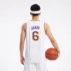 Áo Jersey Lakers / James #6 Trắng - Heat Press / Decal Nhiệt - Thumbnail Image 3