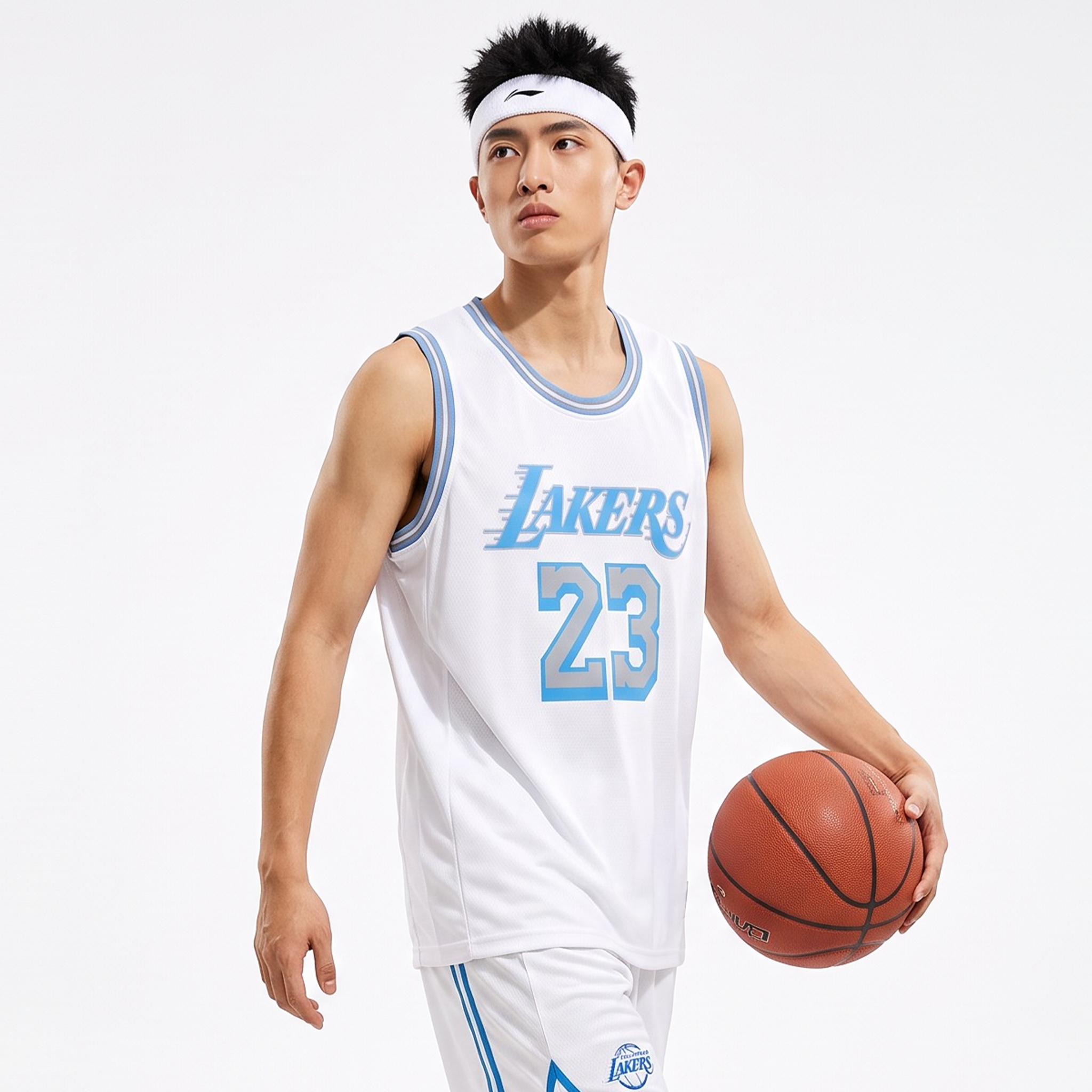 Áo Jersey Los Angeles / James #23 Trắng - Heat Press / Decal Nhiệt - Ảnh 1