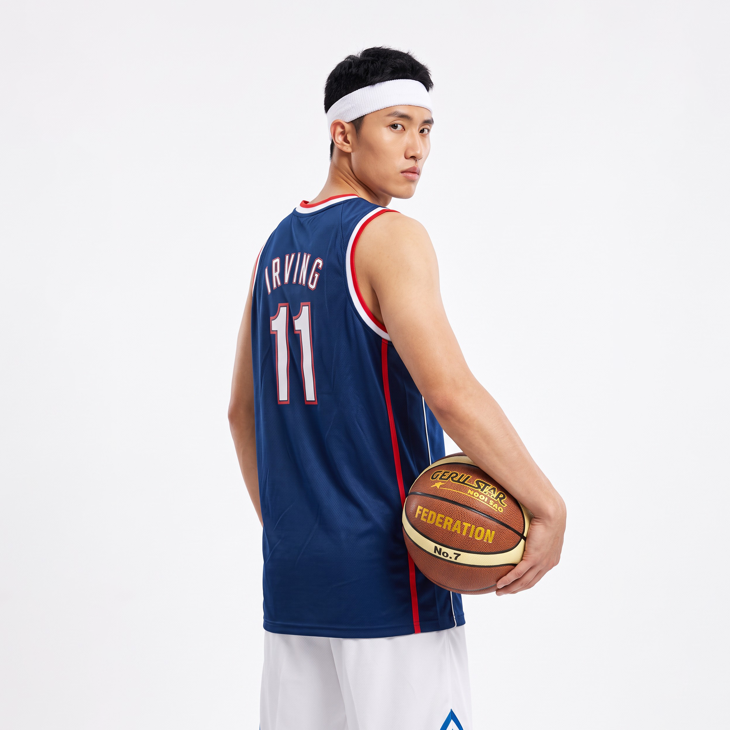 Áo Jersey Nets / Irving #11 Tím Than - Heat Press / Decal Nhiệt - Ảnh 2