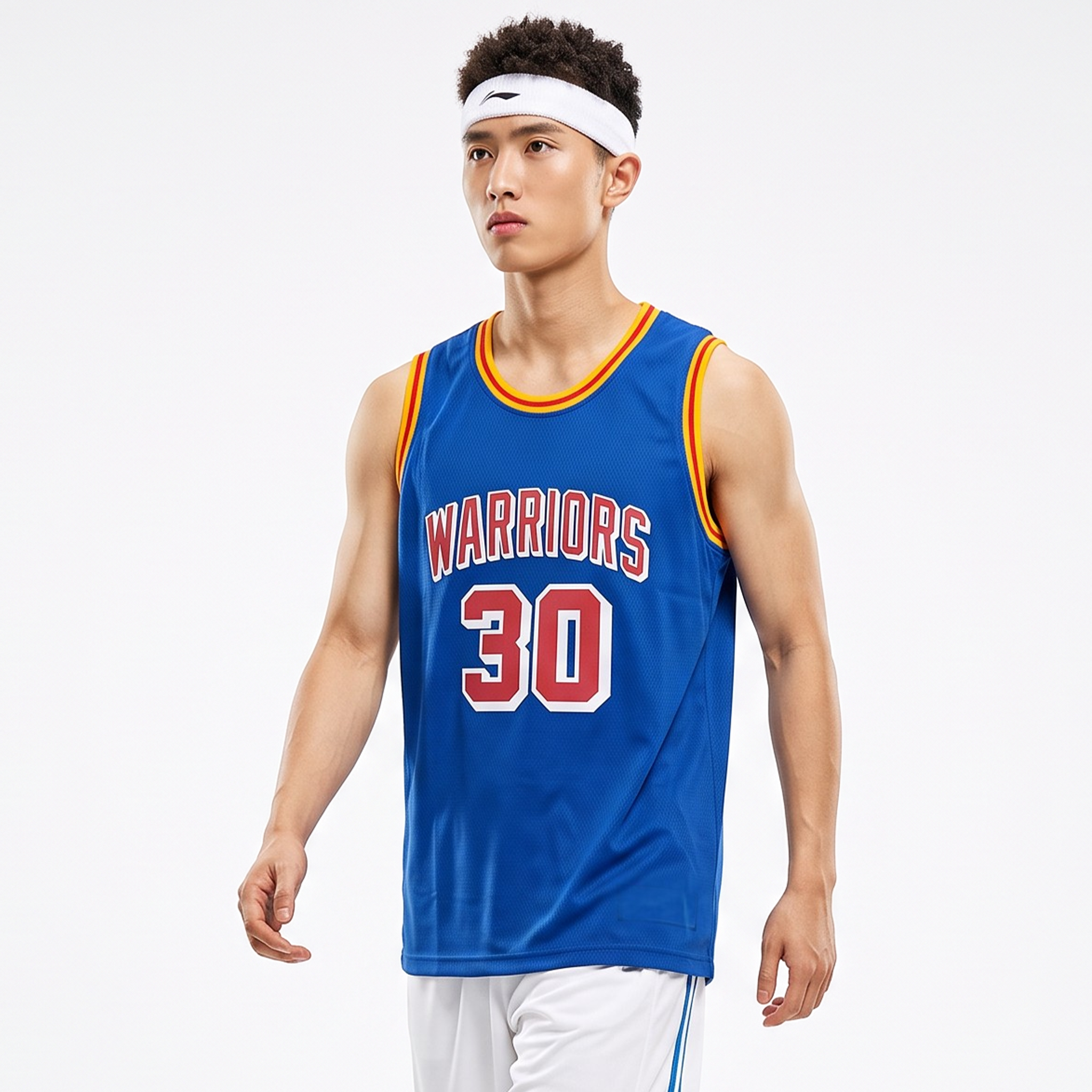 Áo Jersey Warriors / Curry #30 Xanh Classic - Heat Press / Decal Nhiệt - Ảnh 1