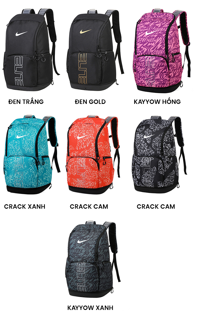 Các phối màu Balo bóng rổ Elite V3