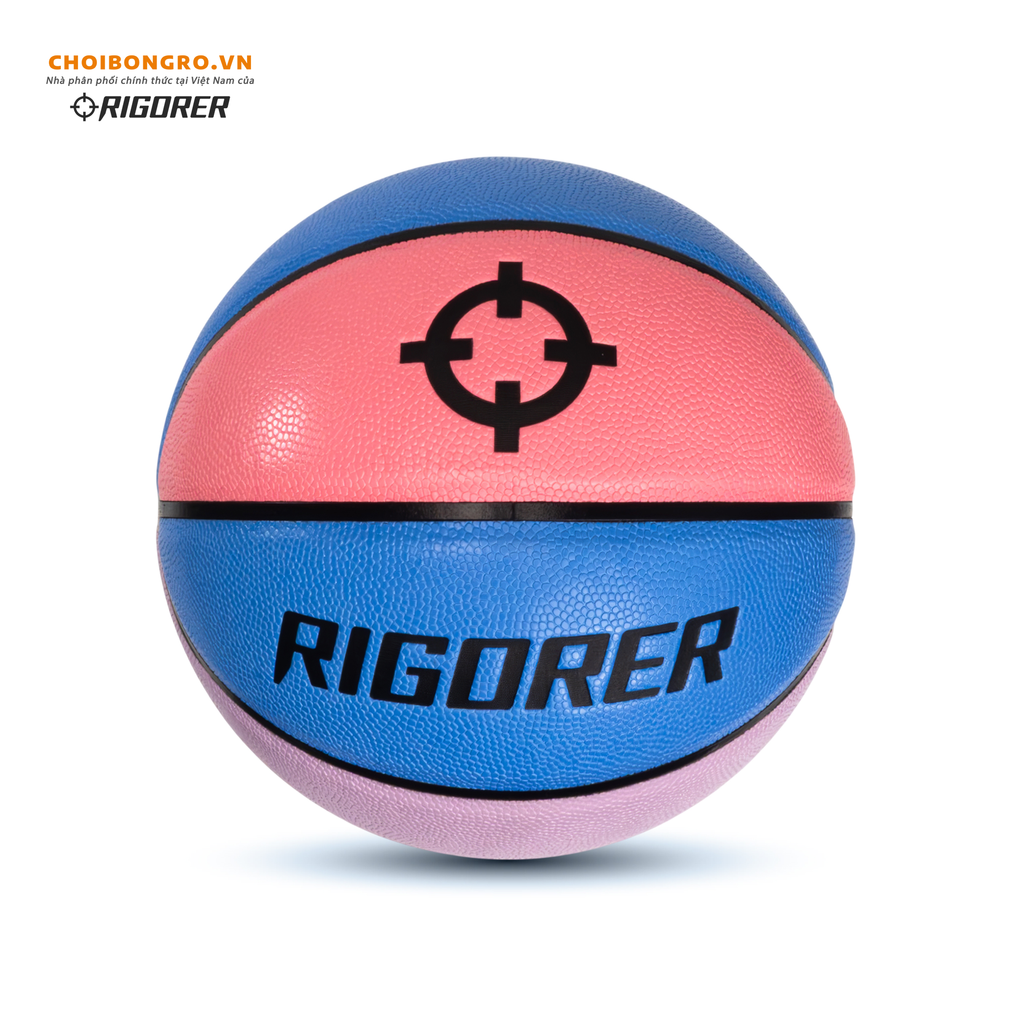 Quả bóng rổ Rigorer 'Tricolor' Chính Hãng - Xanh Hồng [Z2420101-7] - Ảnh 1