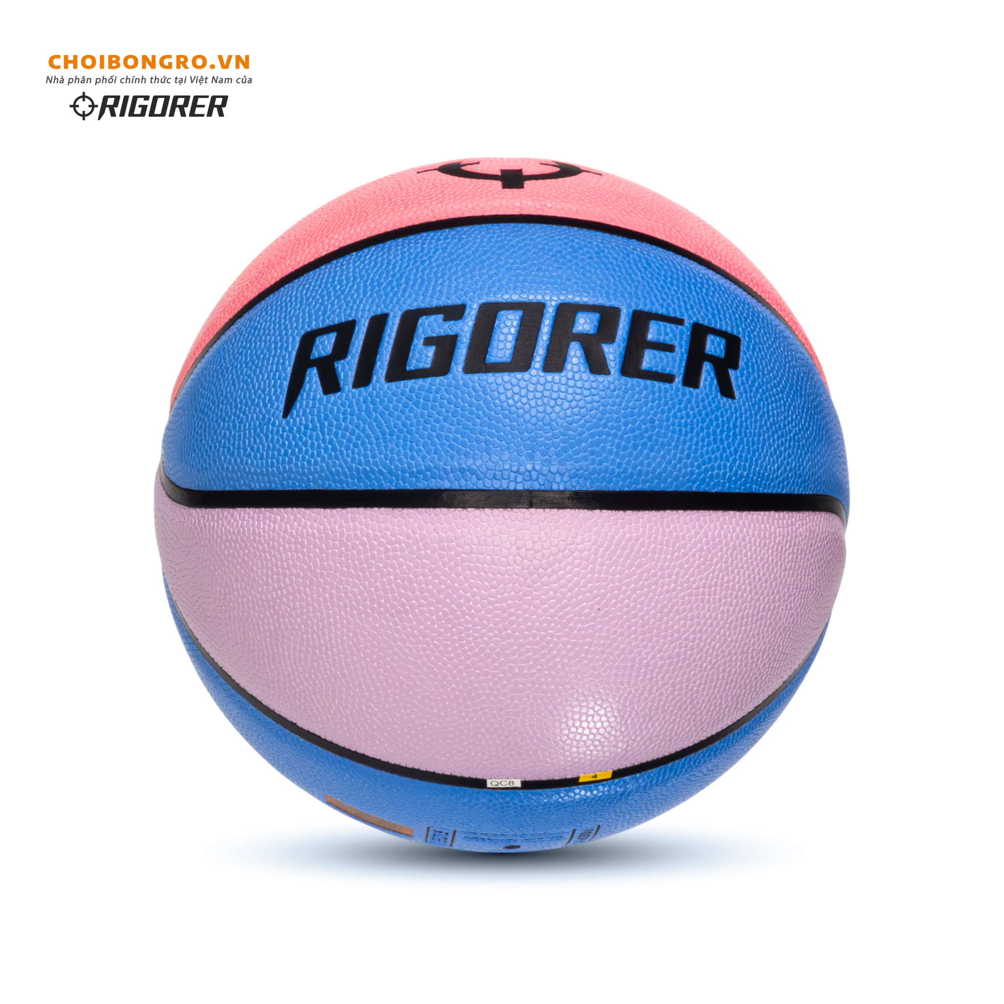Quả bóng rổ Rigorer 'Tricolor' Chính Hãng - Xanh Hồng [Z2420101-7] - Ảnh 4